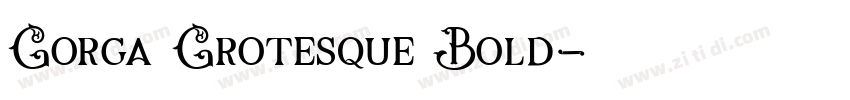 Gorga Grotesque Bold字体转换